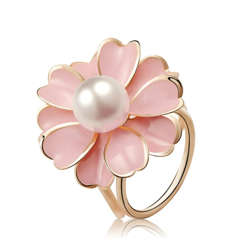 Écharpe en soie à boucle en forme de fleur de perle, écharpes à boucle tricyclique