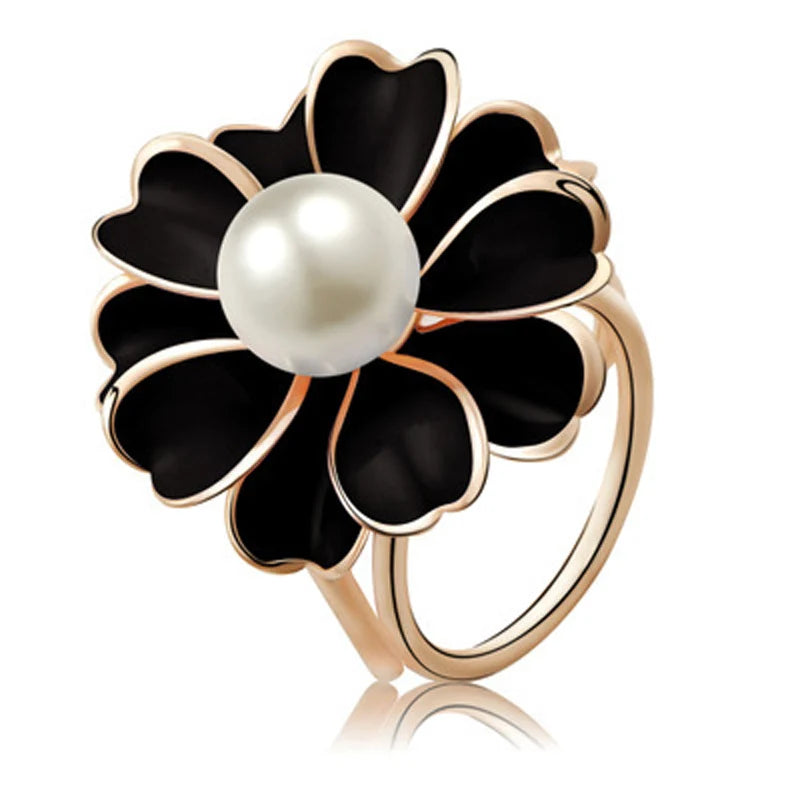 Écharpe en soie à boucle en forme de fleur de perle, écharpes à boucle tricyclique
