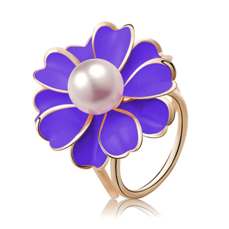 Écharpe en soie à boucle en forme de fleur de perle, écharpes à boucle tricyclique