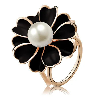 Écharpe en soie à boucle en forme de fleur de perle, écharpes à boucle tricyclique