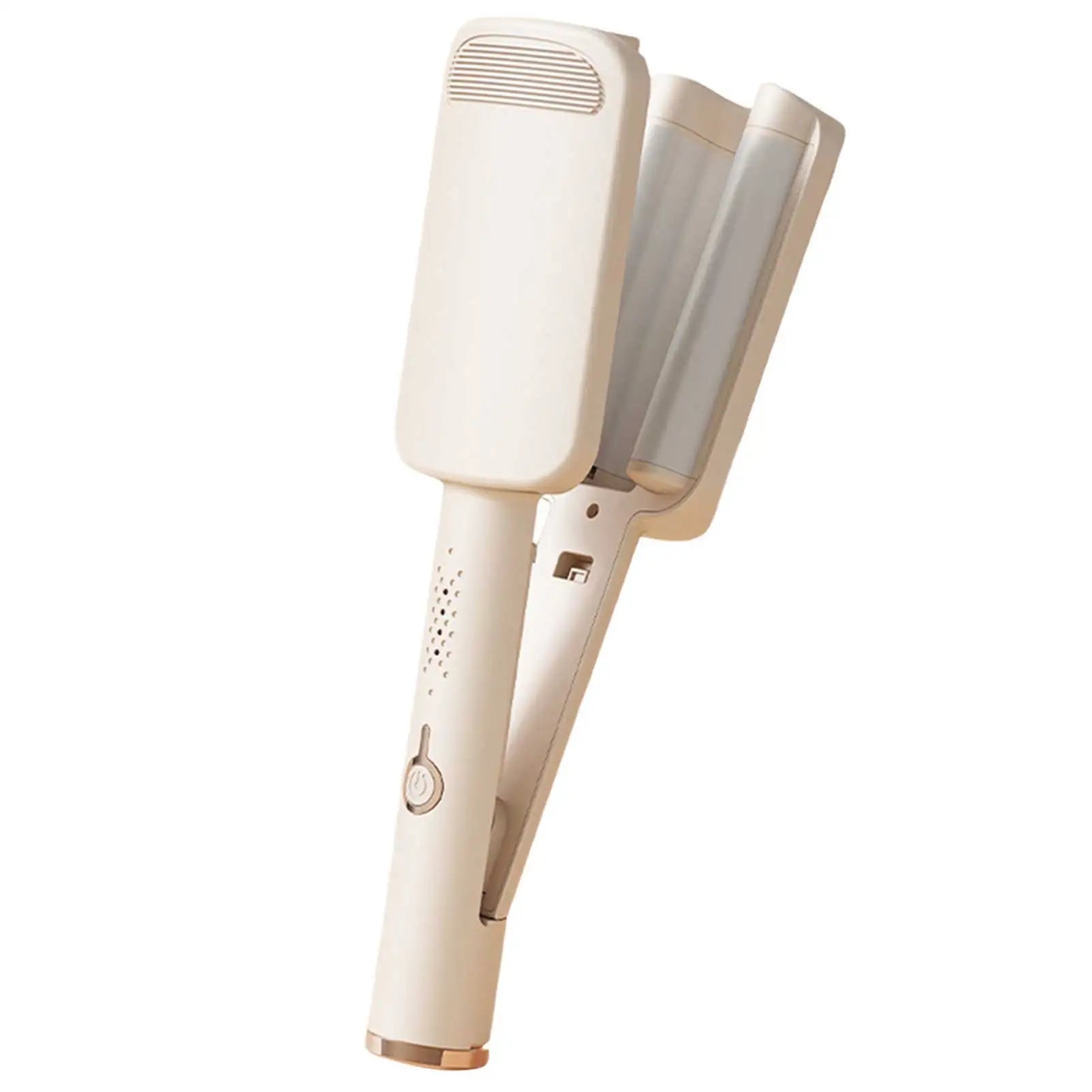 Fer à friser électrique 32 mm, outil de frisure automatique en laine d'agneau, fer à friser à ondulations profondes pour coiffure française longue durée, pour femmes.