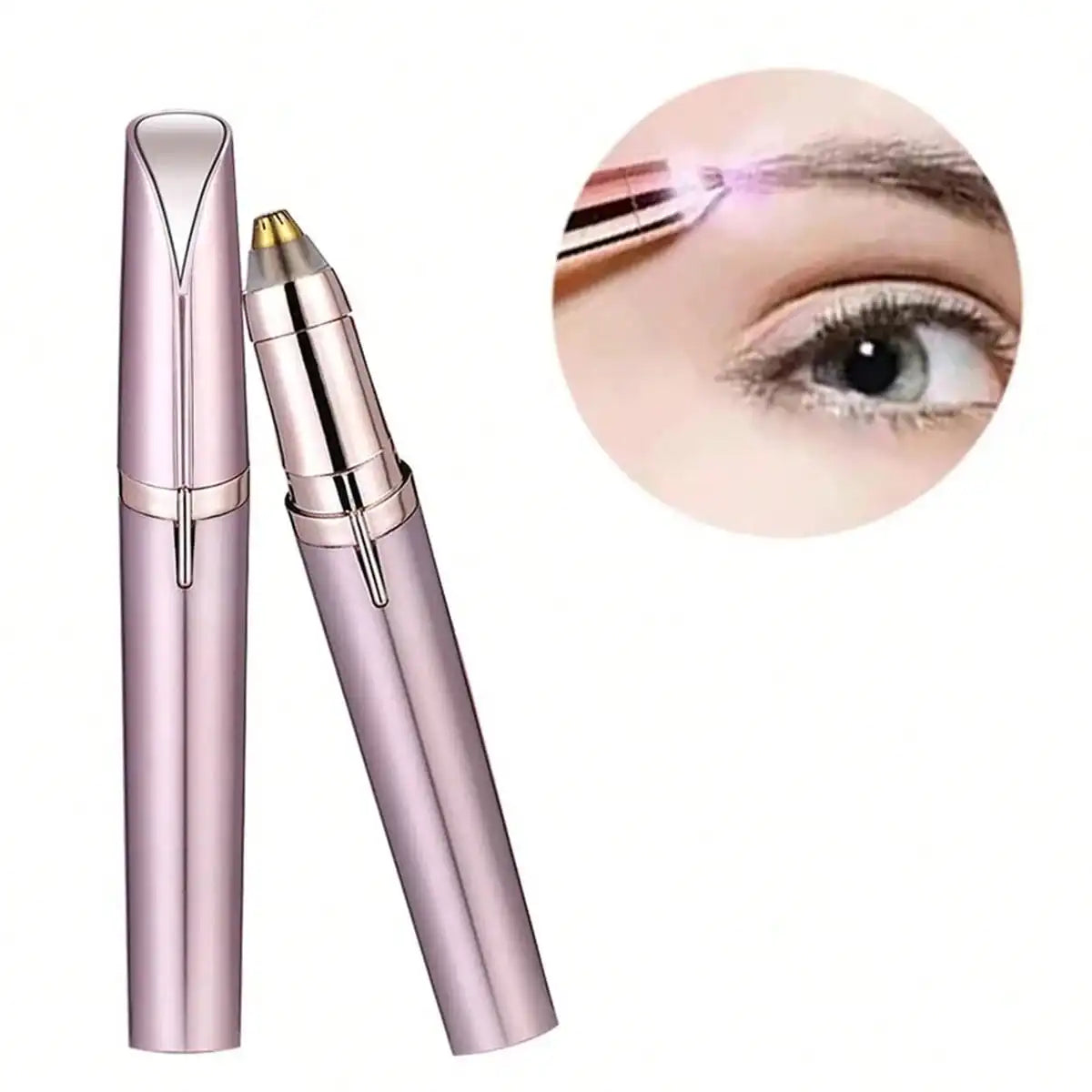Tondeuse à sourcils électrique pour femmes, crayon à sourcils, épilateur de visage automatique, couteau de poche