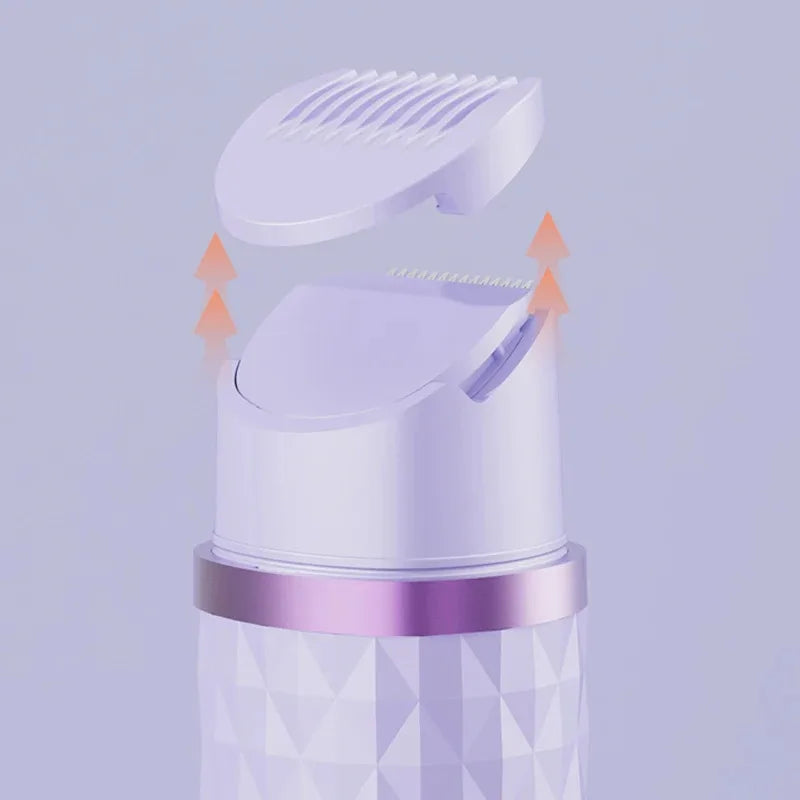 Rasoir électrique 2 en 1 pour femmes - Convient pour l'épilation à sec et humide du maillot, des sourcils, du visage, des jambes et des aisselles