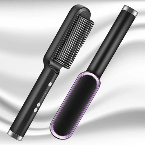 Brosse lissante électrique professionnelle et tendance à chauffage rapide en céramique