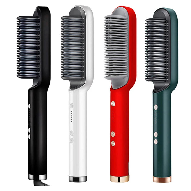 Brosse lissante électrique professionnelle et tendance à chauffage rapide en céramique