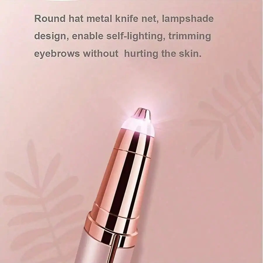 Tondeuse à sourcils électrique pour femmes, crayon à sourcils, épilateur de visage automatique, couteau de poche